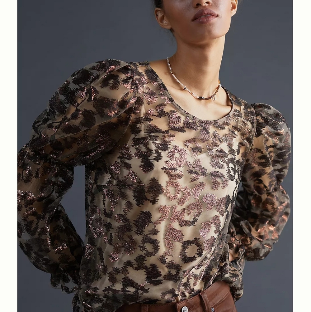 Eva franco anthropologie top size M